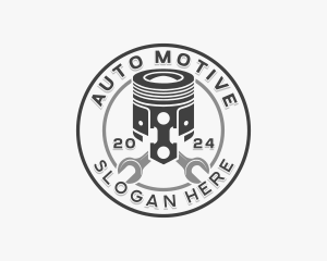 Automotive Piston Mechanic  logo design