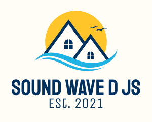 Sunny Wave House Realty logo design