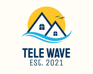 Sunny Wave House Realty logo design