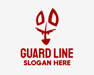 Red Guard Dog logo design