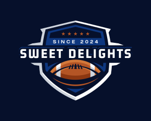 Sport American Football Shield Logo