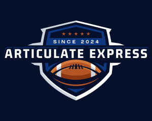 Sport American Football Shield logo design
