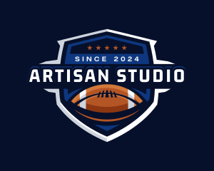 Sport American Football Shield logo design