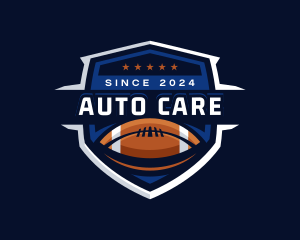 Sport American Football Shield logo design