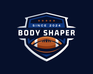 Sport American Football Shield logo design