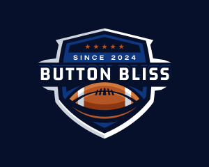 Sport American Football Shield logo design