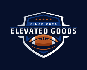 Sport American Football Shield logo design