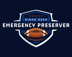 Sport American Football Shield logo design