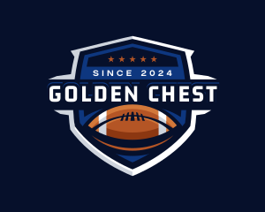 Sport American Football Shield logo design