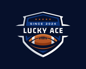 Sport American Football Shield logo design