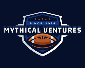 Sport American Football Shield logo design