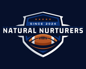 Sport American Football Shield logo design