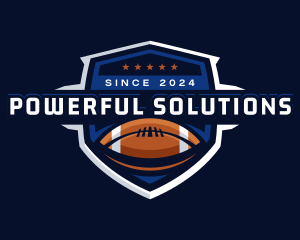 Sport American Football Shield logo design