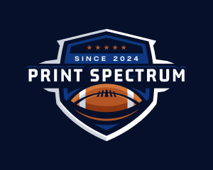 Sport American Football Shield logo design