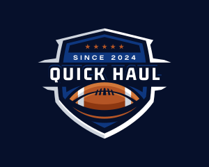 Sport American Football Shield logo design