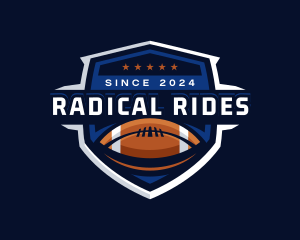 Sport American Football Shield logo design