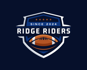 Sport American Football Shield logo design