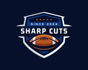 Sport American Football Shield logo design