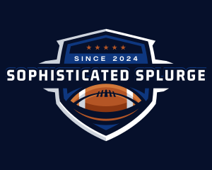 Sport American Football Shield logo design