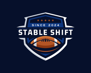 Sport American Football Shield logo design