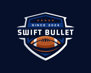 Sport American Football Shield logo design