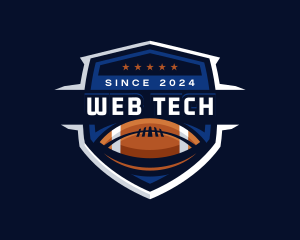 Sport American Football Shield logo design