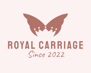 Royal Butterfly Crown  logo design