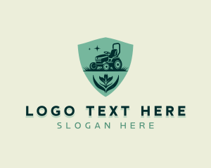 Lawn Mower Lawn Gardening  logo