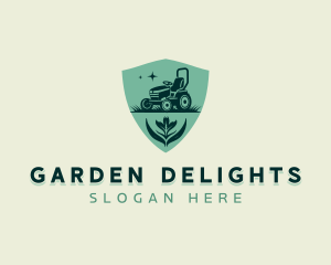 Lawn Mower Lawn Gardening  logo design