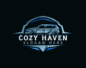 Modern Car Automobile Emblem logo design