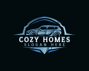 Modern Car Automobile Emblem logo design