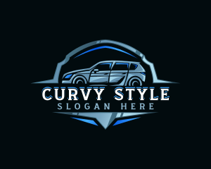 Modern Car Automobile Emblem logo design