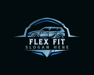 Modern Car Automobile Emblem logo design