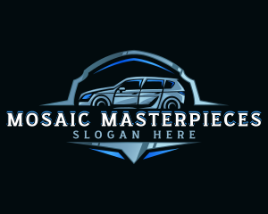 Modern Car Automobile Emblem logo design