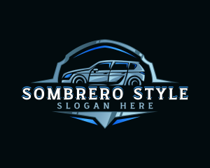 Modern Car Automobile Emblem logo design