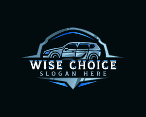Modern Car Automobile Emblem logo design