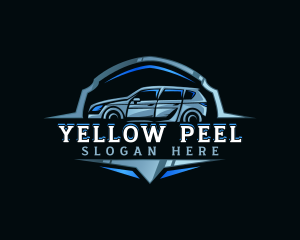 Modern Car Automobile Emblem logo design