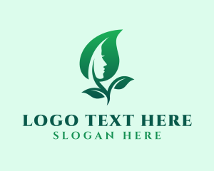 Feminine Organic Leaf logo