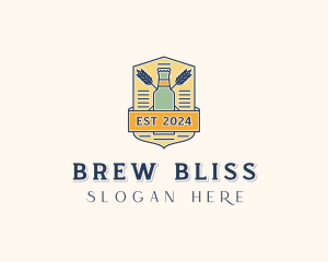 Beer Brewing Bar logo design