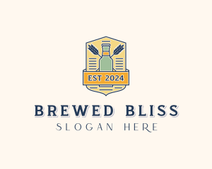 Beer Brewing Bar logo design