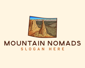 Colorado Grand Mesa Mountain logo design