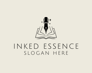 Book Pen Nib logo design