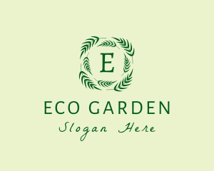 Eco Palm Leaves logo design