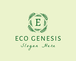 Eco Palm Leaves logo design