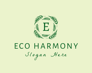 Eco Palm Leaves logo design