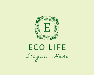 Eco Palm Leaves logo design