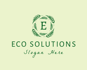 Eco Palm Leaves logo design