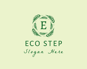 Eco Palm Leaves logo design