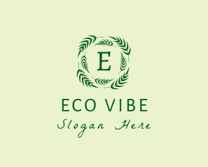 Eco Palm Leaves logo design