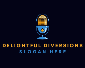 Podcast Media Entertainment logo design